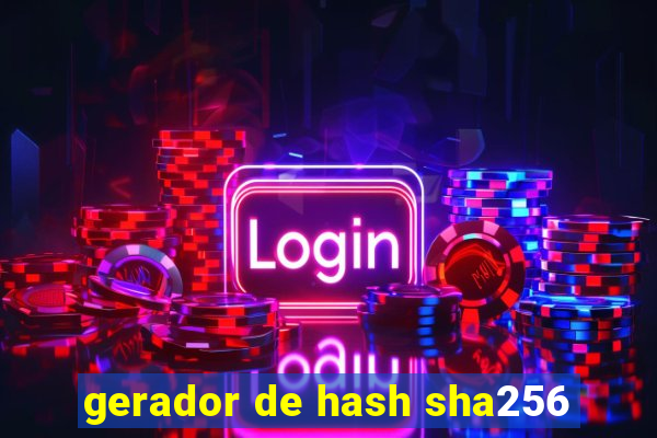 gerador de hash sha256